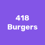 418 Burgers logo