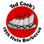 Ted Cook's 19th Hole BBQ logo