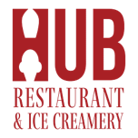The Hub Restaurant and Ice Creamery logo